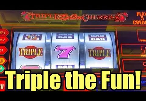 Triple GOLDEN Cherries! 🍒 FIRST Spin BIG Win!  Double Dollars & More!