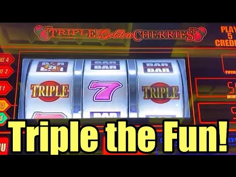 Triple GOLDEN Cherries! 🍒 FIRST Spin BIG Win!  Double Dollars & More!
