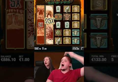 Duel Bonus on Wanted Dead or a Wild BIG WIN!! #shorts