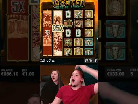 Duel Bonus on Wanted Dead or a Wild BIG WIN!! #shorts