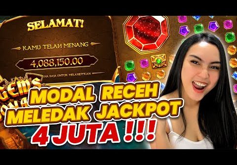 SLOT GACOR HARI INI | GEMS BONANZAA MODAL RECEH JACKPOT 4 JT