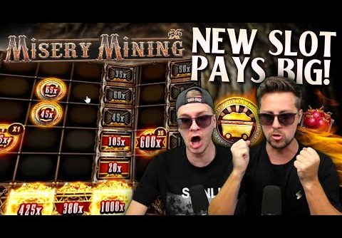 MEGA BIG WINS on NEW Misery Mining Slot! (Highlights)