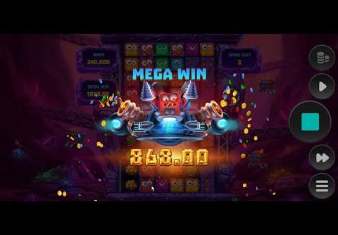 Space Miners Slot RTP 96.47% (Relax Gaming)- Mega Win and Free Spins Features