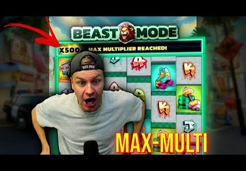 MAX MULTIPLIER MEGA WIN ON BEAST MODE SLOT! 🚀 #shorts