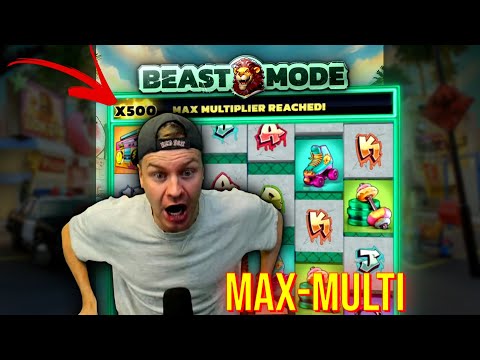 MAX MULTIPLIER MEGA WIN ON BEAST MODE SLOT! 🚀 #shorts