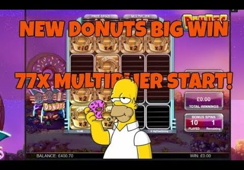 BIG WIN ON NEW DONUTS SLOTS **MASSIVE MULTIPLIER**