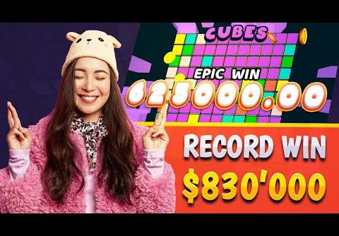 CUBES RECORD WIN $830’000 – ALMOST A MILLION DOLLARS WINNING!