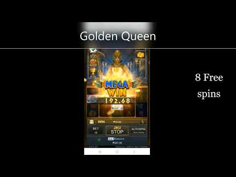 Jili slot golden queen – Mega win 266, 8 free spins win 255 – Great combo bonus