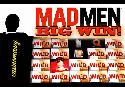 MAD MEN™ Slot – BIG WIN! – *MAX BET* – REAL CASINO PLAY! – Slot Machine Bonus