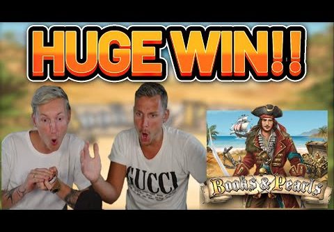 HUGE WIN!! BOOKS AND PEARLS BIG WIN –  Online Slots from Casinodaddy LIVE STREAM