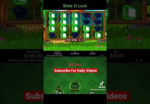 Slots O Luck | Huge Win| $8 Bet | Slots Big Win | Online Casinos | Big Win | Online Slots | #shorts