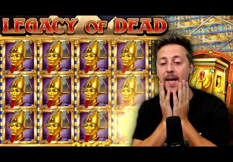 HOT BONUS On Legacy Of Dead Slot! (Big Win Highlight)