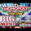 NEW SLOT!  Monopoly Hot Shot – Live Play, Bonuses, BIG WINS!