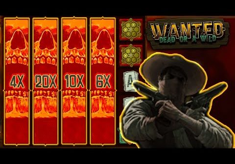 MY BIGGEST WIN ON “WANTED DEAD OR ALIVE” !!! Insane Slot win