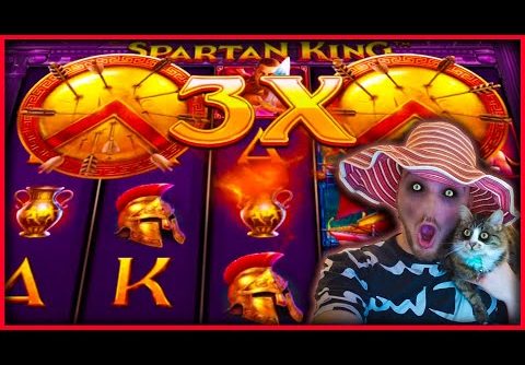 (INSANE) RECORD SPARTAN KING SLOT BONUS WIN!