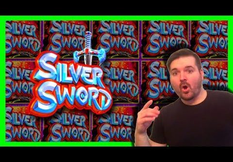 LIVE PLAY on Silver Sword Slot Machine With Bonus and HUGE WIN!!!