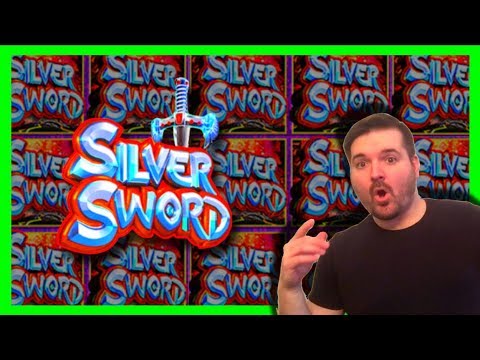 LIVE PLAY on Silver Sword Slot Machine With Bonus and HUGE WIN!!!