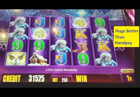 Huge Better Than Handpay Win!! Timber Wolf Deluxe Original Slot