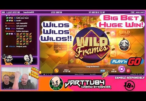 Wilds Wilds Wilds!! Big Bet Huge Win From Wild Frames Slot!!