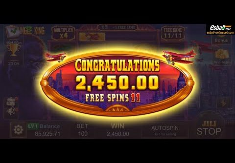 Jungle King Slot Machine Free Spins Bonus Big Win 24.5X