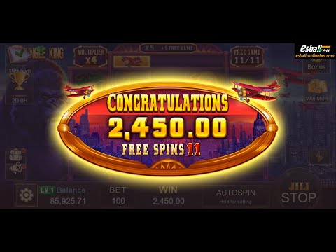 Jungle King Slot Machine Free Spins Bonus Big Win 24.5X