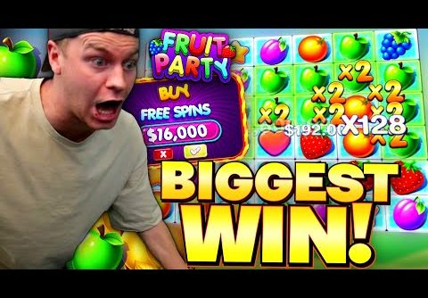 OUR BIGGEST WIN ON FRUIT PARTY! (Super Big Win)