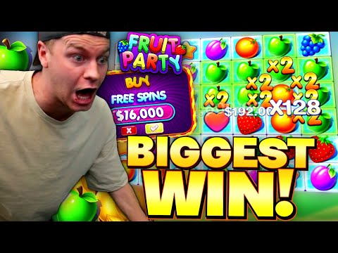 OUR BIGGEST WIN ON FRUIT PARTY! (Super Big Win)