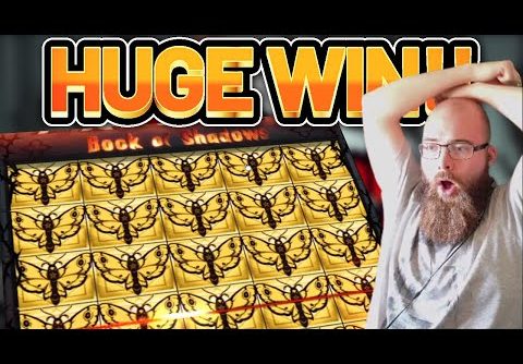 HUGE WIN! BOOK OF SHADOWS BIG WIN –  Online Slots from Casinodaddy LIVE STREAM