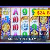 SUPER FREE GAMES! Wonder 4 Tall Fortunes Buffalo Gold Collection Slot – $24 MAX BET!