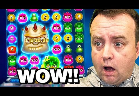 MEGA WIN on Reactoonz Slot!