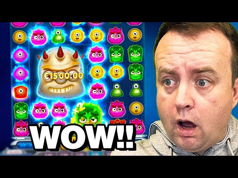 MEGA WIN on Reactoonz Slot!