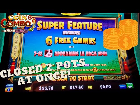 COIN COMBO SLOT machine! $17.60/spin SUPER FEATURE BONUS HUGE WIN!