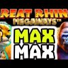 GREAT RHINO MEGAWAYS 🔥 SLOT FIRST SPIN RETRIGGER BONUS BUY 😱 MAX SPINS MAX MULTIPLIER & BIG WINS‼️