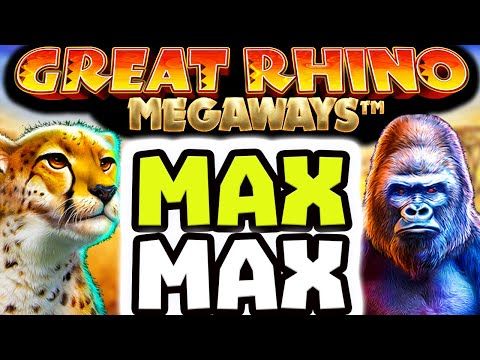 GREAT RHINO MEGAWAYS 🔥 SLOT FIRST SPIN RETRIGGER BONUS BUY 😱 MAX SPINS MAX MULTIPLIER & BIG WINS‼️