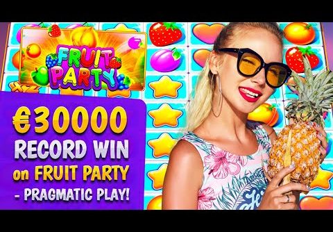 €30000 RECORD WIN on FRUIT PARTY – PRAGMATIC PLAY!