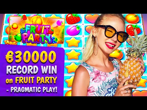 €30000 RECORD WIN on FRUIT PARTY – PRAGMATIC PLAY!