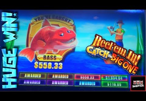 Reel Em In Catch the Big One 2 Slot Machine Bonus – HUGE WIN!!!