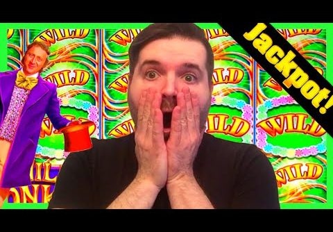 JACKPOT HAND PAY On NEW Willy Wonka Slot Machine! HUGE WIN!