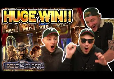 HUGE WIN!!! DEAD OR ALIVE 2 BIG WIN – BONUS BUY ON 4.5€ STAKE ON CASINO SLOT