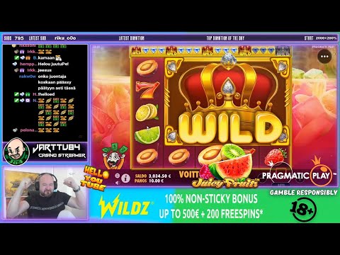 4X4!! Mega Big Win From Juicy Fruits Slot!!