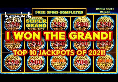 WINNING THE GRAND! Top 10 MOST EXCITING Slot Jackpots 2021 – THIS IS WHY WE WATCH!