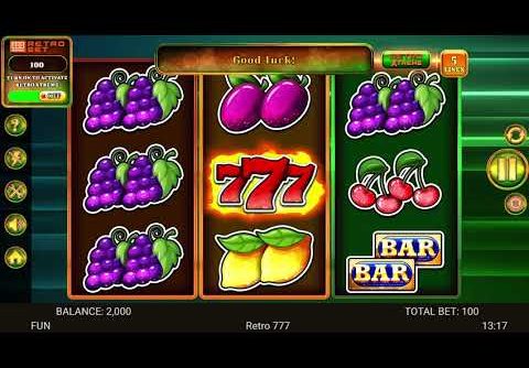 TRIPLE MEGA WINS at Retro 777 slot