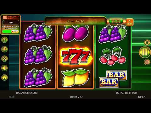 TRIPLE MEGA WINS at Retro 777 slot