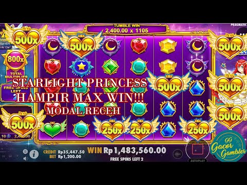 MAX WIN SLOT STARLIGHT PRINCESS | *HAMPIR #MAXWINSTARLIGHT #STARLIGHTPRINCESS