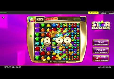 MEGA WIN ON STAR CLUSTERS SLOT