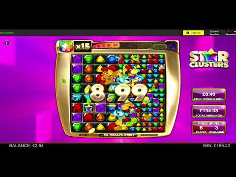 MEGA WIN ON STAR CLUSTERS SLOT