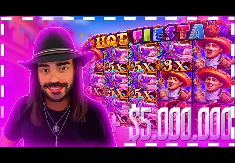 TOP 2 WORLD RECORD WIN IN HOT FIESTA! ROSHTEIN WIN +$5.000.000 In Fot Fiesta ! Xposed max win