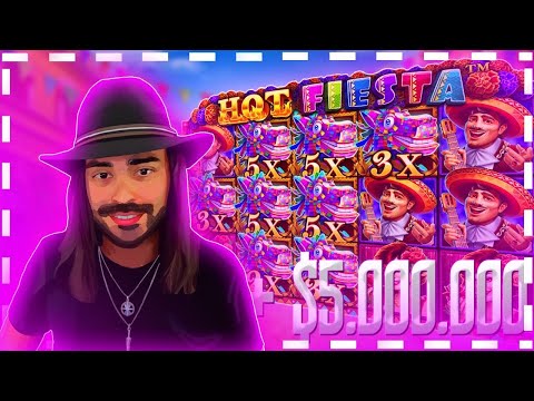 TOP 2 WORLD RECORD WIN IN HOT FIESTA! ROSHTEIN WIN +$5.000.000 In Fot Fiesta ! Xposed max win