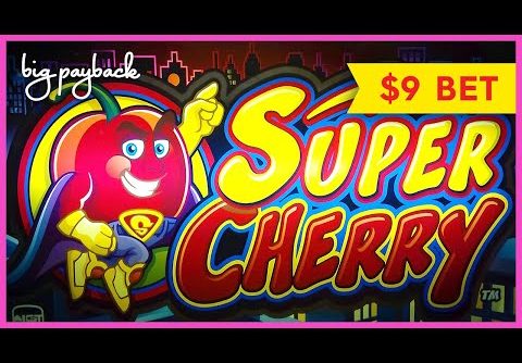 Super Cherry Slot – $9 BET BONUS, ALL FEATURES!