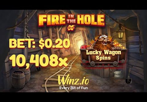 10,408x MEGA WIN ON $0.20 BET IN FIRE IN THE HOLE [PAYOUT: $2,081.60]